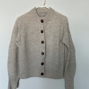 Everlane Oatmeal Alpaca Cardigan Sz XS